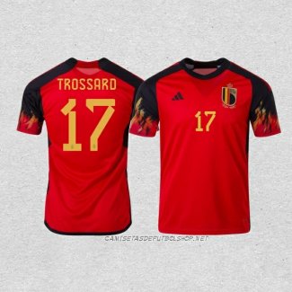 Camiseta Primera Belgica Jugador Trossard 2022