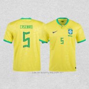 Camiseta Primera Brasil Jugador Casemiro 2022