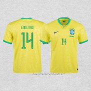 Camiseta Primera Brasil Jugador E.Militao 2022