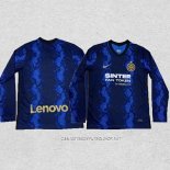 Camiseta Primera Inter Milan 21-22 Manga Larga