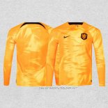 Camiseta Primera Paises Bajos 2022 Manga Larga