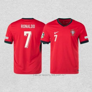 Camiseta Primera Portugal Jugador Ronaldo 2024
