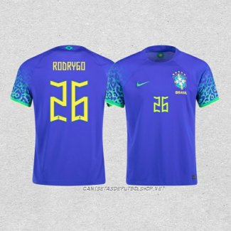 Camiseta Segunda Brasil Jugador Rodrygo 2022