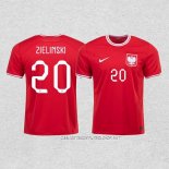 Camiseta Segunda Polonia Jugador Zielinski 2022