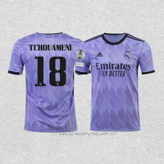 Camiseta Segunda Real Madrid Jugador Tchouameni 22-23