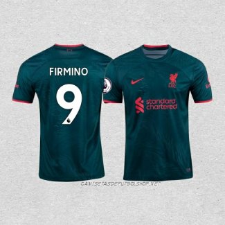 Camiseta Tercera Liverpool Jugador Firmino 22-23