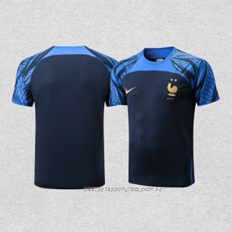 Camiseta de Entrenamiento Francia 22-23 Azul