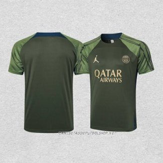 Camiseta de Entrenamiento Paris Saint-Germain Jordan 24-25 Verde