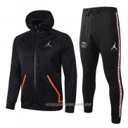Chandal con Capucha del Paris Saint-Germain 20-21 Negro
