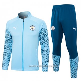 Chandal de Chaqueta del Manchester City 23-24 Azul