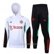 Chandal de Sudadera del Manchester United 23-24 Blanco