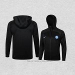 Chaqueta con Capucha del Inter Milan 24-25 Negro