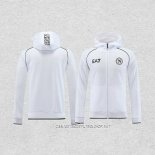 Chaqueta con Capucha del Napoli 23-24 Blanco