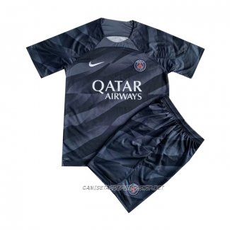 Camiseta Paris Saint-Germain Portero 23-24 Nino Negro