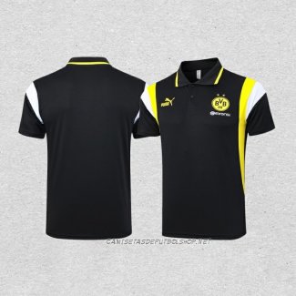 Camiseta Polo del Borussia Dortmund 23-24 Negro