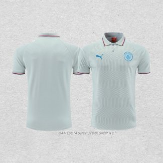 Camiseta Polo del Manchester City 22-23 Gris