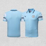 Camiseta Polo del Manchester City 22-23 Azul