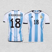 Camiseta Primera Argentina Jugador G.Rodriguez 2022