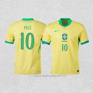 Camiseta Primera Brasil Jugador Pele 2024