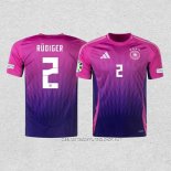 Camiseta Segunda Alemania Jugador Rudiger 2024