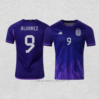 Camiseta Segunda Argentina Jugador Alvarez 2022