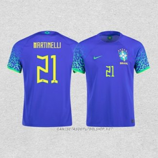 Camiseta Segunda Brasil Jugador Martinelli 2022