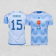 Camiseta Segunda Espana Jugador Yeremi 2022