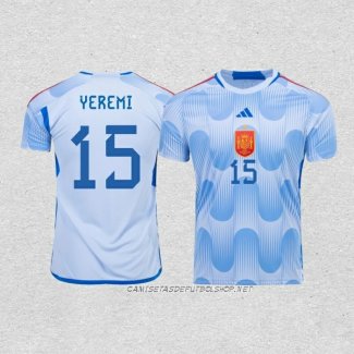 Camiseta Segunda Espana Jugador Yeremi 2022