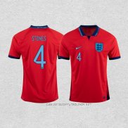 Camiseta Segunda Inglaterra Jugador Stones 2022