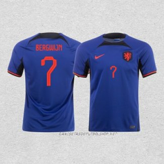 Camiseta Segunda Paises Bajos Jugador Bergwijn 2022