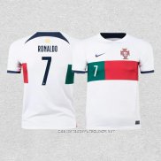 Camiseta Segunda Portugal Jugador Ronaldo 2022