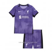 Camiseta Tercera Liverpool 23-24 Nino