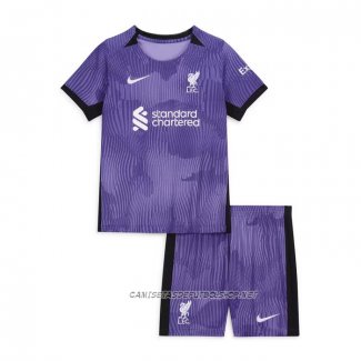 Camiseta Tercera Liverpool 23-24 Nino