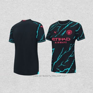 Camiseta Tercera Manchester City 23-24 Mujer