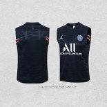 Camiseta de Entrenamiento Paris Saint-Germain 21-22 Sin Mangas Azul