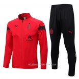 Chandal de Chaqueta del AC Milan 22-23 Rojo