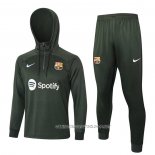 Chandal de Sudadera del Barcelona 23-24 Nino Verde Oscuro