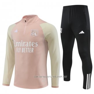 Chandal de Sudadera del Lyon 23-24 Rosa