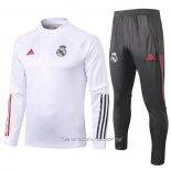 Chandal de Sudadera del Real Madrid 20-21 Nino Blanco
