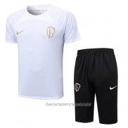 Chandal del Corinthians 23-24 Manga Corta Blanco - Pantalon Corto