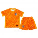 Camiseta Inglaterra Portero 2024 Nino Naranja