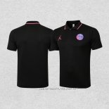 Camiseta Polo del Paris Saint-Germain Jordan 21-22 Negro