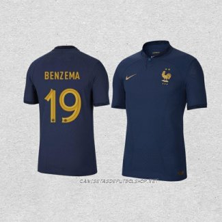 Camiseta Primera Francia Jugador Benzema 2022