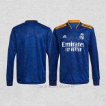 Camiseta Segunda Real Madrid 21-22 Manga Larga