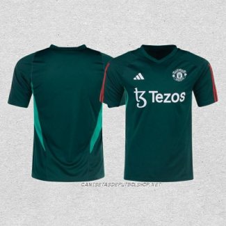 Camiseta de Entrenamiento Manchester United 23-24 Verde