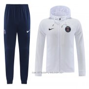 Chandal con Capucha del Paris Saint-Germain 22-23 Blanco