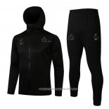 Chandal con Capucha del Real Madrid 21-22 Negro