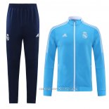 Chandal de Chaqueta del Real Madrid 21-22 Nino Azul