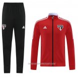 Chandal de Chaqueta del Sao Paulo 21-22 Rojo