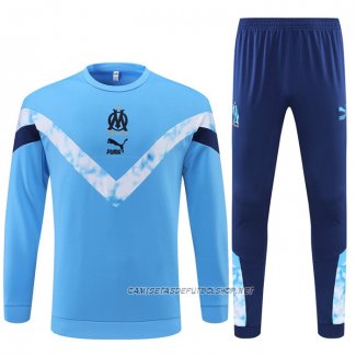 Chandal de Sudadera del Olympique Marsella 2022 Azul Claro